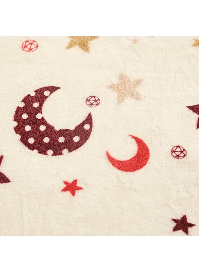 Time Of The Stars And Moon Flannel Wearable Blanket Soft Coral Fleece Dual Sided Plush All Season Comfort - Image 5